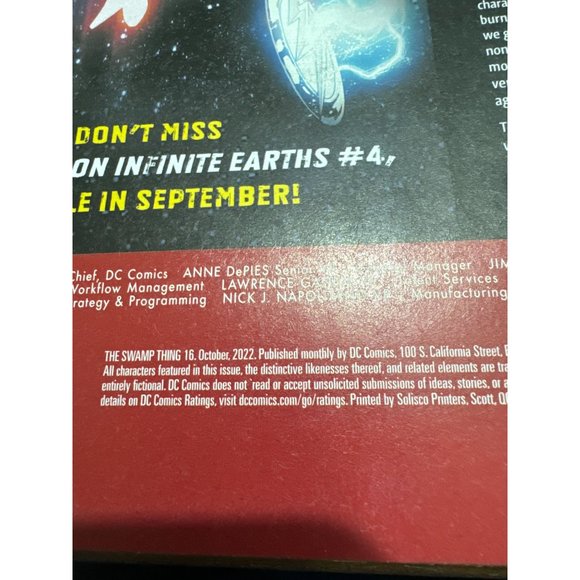 DC Comics The Swamp Thing Season Two 16 of 16 Comic Book - Picture 3 of 4